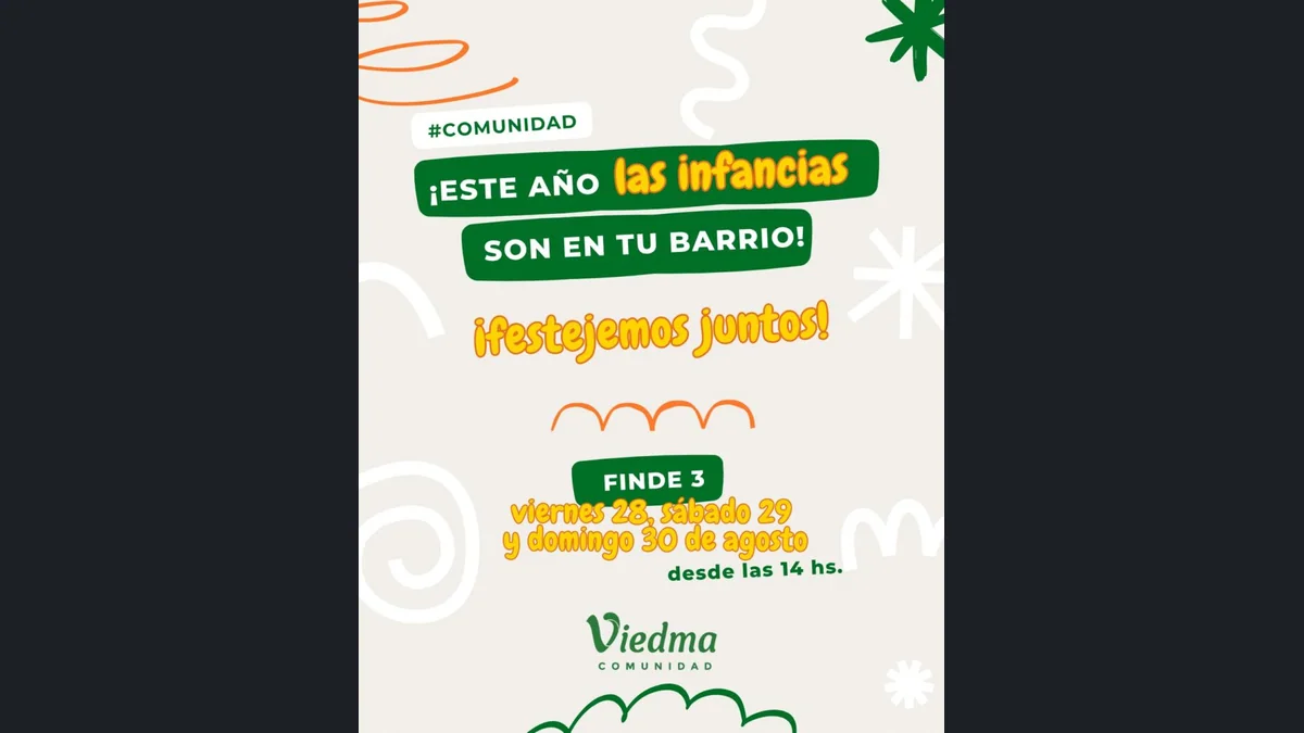 Placa de Rionegrino: Día de las Infancias en Viedma