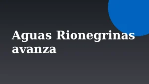 Placa de Rionegrino: Aguas Rionegrinas avanza con una obra de agua en Cipolletti